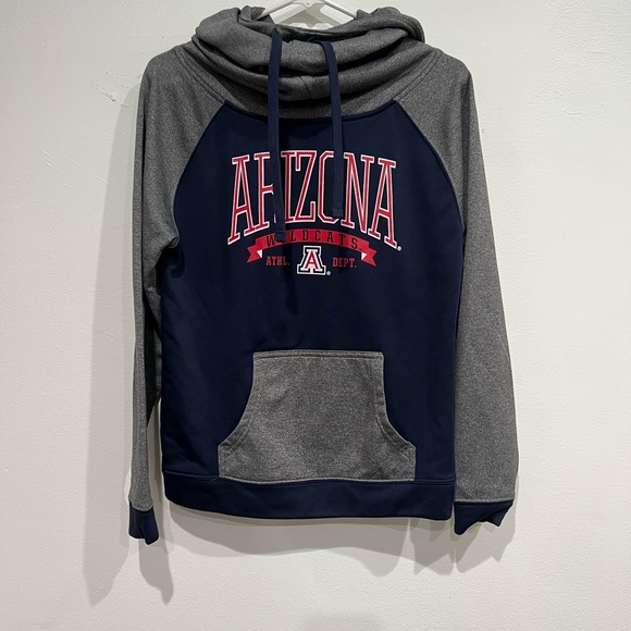 Champion Tops - University of Arizona Wildcats women’s long neck. High collar hoodie.